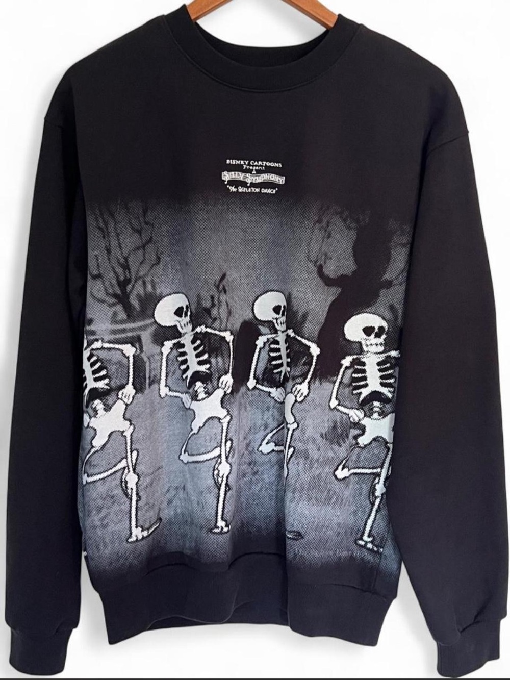 Disney The Skeleton Dance Silly Symphony Sweatshirt Excellent Medium